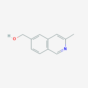 molecular formula C11H11NO B13921390 3-Methyl-6-isoquinolinemethanol 