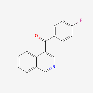 molecular formula C16H10FNO B1392140 4-(4-Fluorobenzoyl)isoquinoline CAS No. 1187168-98-4