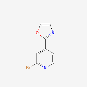 molecular formula C8H5BrN2O B13921411 2-(2-Bromopyridin-4-YL)oxazole 
