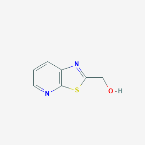 molecular formula C7H6N2OS B13921421 Thiazolo[5,4-b]pyridine-2-methanol 