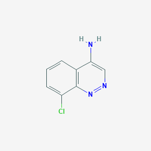 molecular formula C8H6ClN3 B13921424 8-Chlorocinnolin-4-amine CAS No. 187231-28-3