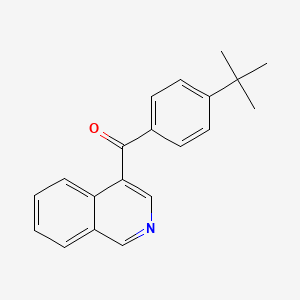 molecular formula C20H19NO B1392143 4-(4-tert-Butylbenzoyl)isoquinoline CAS No. 1187171-66-9