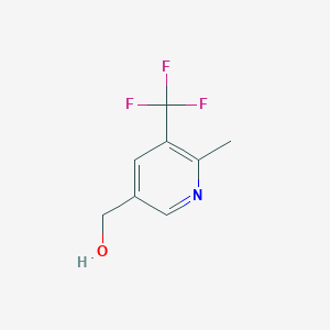 molecular formula C8H8F3NO B13921444 6-Methyl-5-(trifluoromethyl)-3-pyridinemethanol 