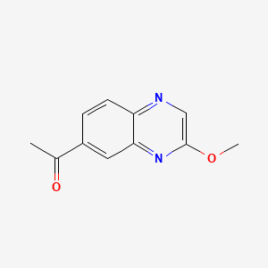 molecular formula C11H10N2O2 B13921446 1-(3-methoxy-6-quinoxalinyl)Ethanone 