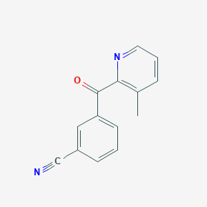 2-(3-Cyanobenzoyl)-3-methylpyridine