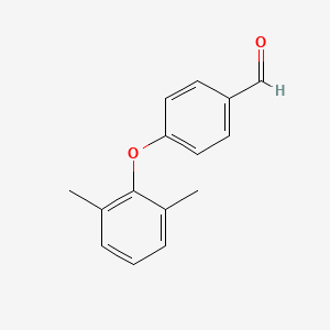 molecular formula C15H14O2 B13921477 4-(2,6-Dimethylphenoxy)benzaldehyde CAS No. 108934-22-1