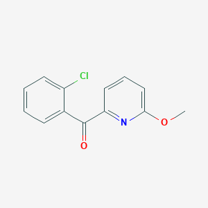 molecular formula C13H10ClNO2 B1392148 2-(2-Chlorobenzoyl)-6-methoxypyridine CAS No. 1187164-93-7