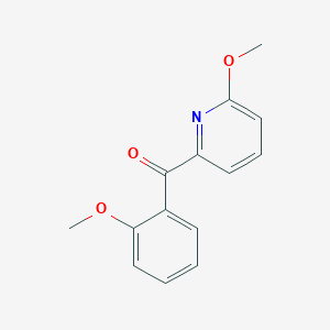 molecular formula C14H13NO3 B1392150 2-(2-Methoxybenzoyl)-6-methoxypyridine CAS No. 1187167-49-2