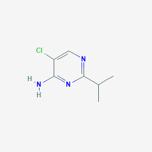 molecular formula C7H10ClN3 B13921535 5-Chloro-2-isopropylpyrimidin-4-amine 