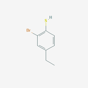 molecular formula C8H9BrS B13921582 2-Bromo-4-ethylthiophenol 