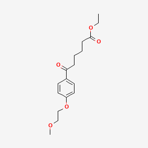Ethyl 6-[4-(2-methoxyethoxy)phenyl]-6-oxohexanoate