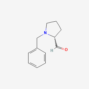 molecular formula C12H15NO B13921642 (R)-1-Benzylpyrrolidine-2-carbaldehyde 