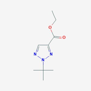 molecular formula C9H15N3O2 B13921647 Ethyl 2-(tert-butyl)-2H-1,2,3-triazole-4-carboxylate 