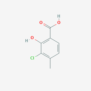 molecular formula C8H7ClO3 B13921685 3-Chloro-2-hydroxy-4-methylbenzoic acid 