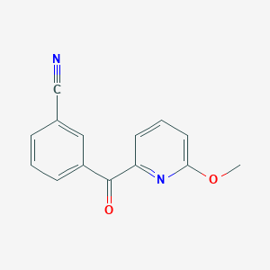 2-(3-Cyanobenzoyl)-6-methoxypyridine