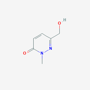 molecular formula C6H8N2O2 B13921704 6-(Hydroxymethyl)-2-methylpyridazin-3-one 