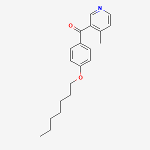 3-(4-Heptyloxybenzoyl)-4-methylpyridine