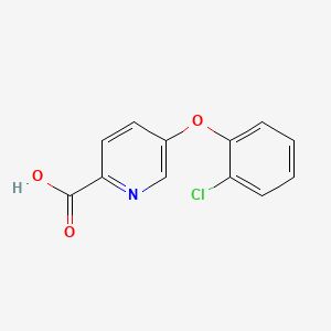 molecular formula C12H8ClNO3 B13921728 Picolinic acid, 5-(o-chlorophenoxy)- CAS No. 72133-38-1