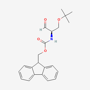 molecular formula C22H25NO4 B13921760 9H-fluoren-9-ylmethyl N-[(2R)-1-[(2-methylpropan-2-yl)oxy]-3-oxopropan-2-yl]carbamate 