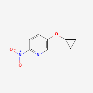 molecular formula C8H8N2O3 B13921774 5-Cyclopropoxy-2-nitropyridine 