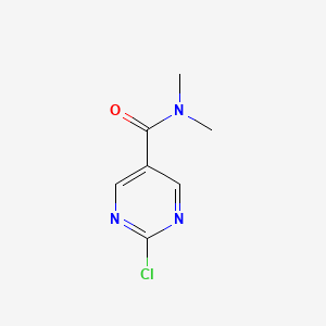 molecular formula C7H8ClN3O B13921783 2-Chloro-N,N-dimethyl-5-pyrimidinecarboxamide 