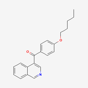 molecular formula C21H21NO2 B1392179 4-(4-Pentyloxybenzoyl)isoquinoline CAS No. 1187171-67-0