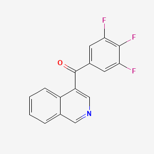 molecular formula C16H8F3NO B1392180 4-(3,4,5-Trifluorobenzoyl)isoquinoline CAS No. 1187169-84-1