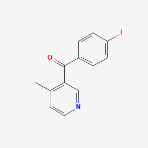 molecular formula C13H10INO B1392183 3-(4-Iodobenzoyl)-4-methylpyridine CAS No. 1187171-73-8
