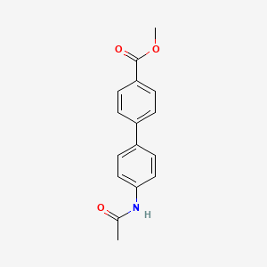 molecular formula C16H15NO3 B13921838 Methyl 4'-(acetylamino)[1,1'-biphenyl]-4-carboxylate 