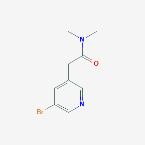 molecular formula C9H11BrN2O B13921849 2-(5-bromopyridin-3-yl)-N,N-dimethylacetamide 