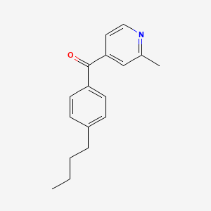 4-(4-Butylbenzoyl)-2-methylpyridine