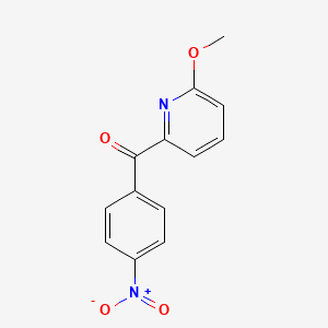 molecular formula C13H10N2O4 B1392188 6-Methoxy-2-(4-nitrobenzoyl)pyridine CAS No. 1187164-31-3