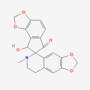 molecular formula C20H17NO6 B13921885 Sibiricine CAS No. 64397-10-0