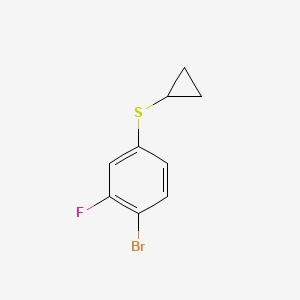 molecular formula C9H8BrFS B13921886 (4-Bromo-3-fluorophenyl)(cyclopropyl)sulfane 