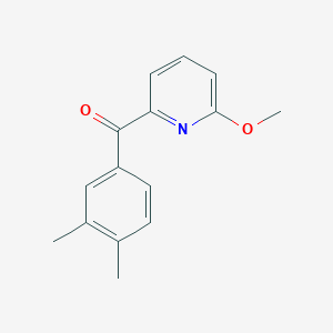 2-(3,4-Dimethylbenzoyl)-6-methoxypyridine