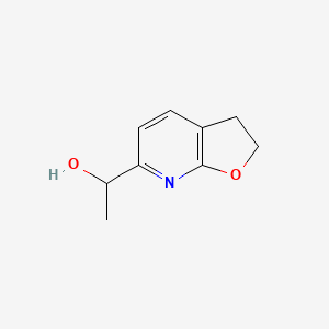 molecular formula C9H11NO2 B13921905 1-(2,3-Dihydrofuro[2,3-B]pyridin-6-YL)ethan-1-OL 