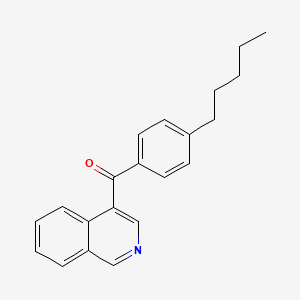 molecular formula C21H21NO B1392193 4-(4-Pentylbenzoyl)isoquinoline CAS No. 1187169-74-9