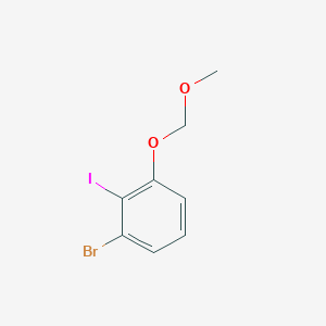 molecular formula C8H8BrIO2 B13921937 1-Bromo-2-iodo-3-(methoxymethoxy)benzene 