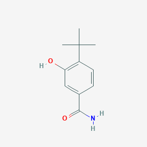 molecular formula C11H15NO2 B13921950 4-Tert-butyl-3-hydroxybenzamide 