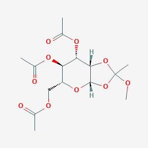 molecular formula C14H20O10 B013922 3,4,6-Tri-O-acetyl-beta-D-mannopyranose 1,2-(methyl orthoacetate) CAS No. 4435-05-6