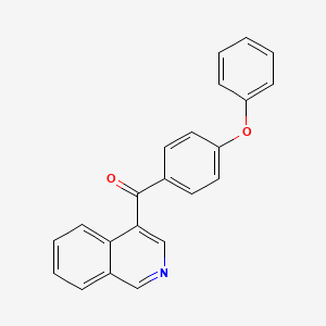 molecular formula C22H15NO2 B1392201 4-(4-Phenoxybenzoyl)isoquinoline CAS No. 1187165-82-7