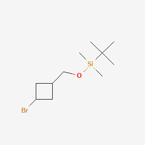 molecular formula C11H23BrOSi B13922044 ((3-Bromocyclobutyl)methoxy)(tert-butyl)dimethylsilane 