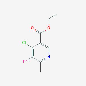 molecular formula C9H9ClFNO2 B13922073 Ethyl 4-chloro-5-fluoro-6-methylnicotinate 