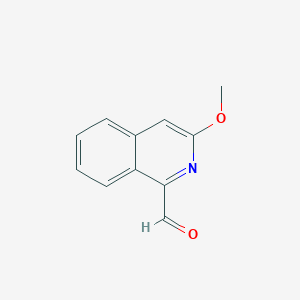 molecular formula C11H9NO2 B13922079 3-Methoxyisoquinoline-1-carbaldehyde 