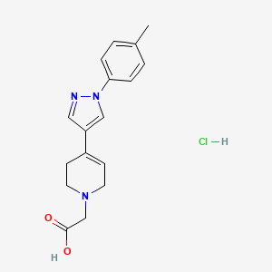 [4-[1-(4-Methylphenyl)-1H-pyrazol-4-yl]-3,6-dihydro-pyridin-1(2H)-yl]acetic acid hydrochloride