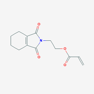 molecular formula C13H15NO4 B139221 2-(1,3-Dioxo-1,3,4,5,6,7-hexahydro-2H-isoindol-2-yl)ethyl prop-2-enoate CAS No. 125350-99-4