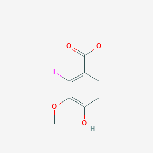 molecular formula C9H9IO4 B13922157 Methyl 4-hydroxy-2-iodo-3-methoxybenzoate 