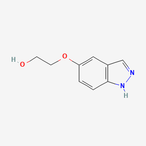molecular formula C9H10N2O2 B13922162 2-(1H-Indazol-5-yloxy)-ethanol 