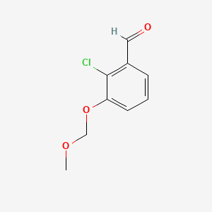 molecular formula C9H9ClO3 B13922197 2-Chloro-3-(methoxymethoxy)benzaldehyde 