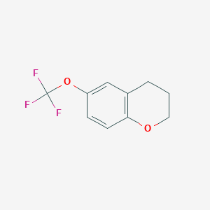 molecular formula C10H9F3O2 B13922263 6-(Trifluoromethoxy)chroman 
